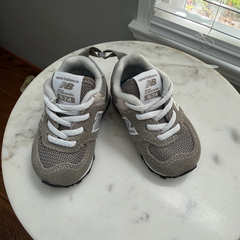 New Balance Kids' Tan Sneakers